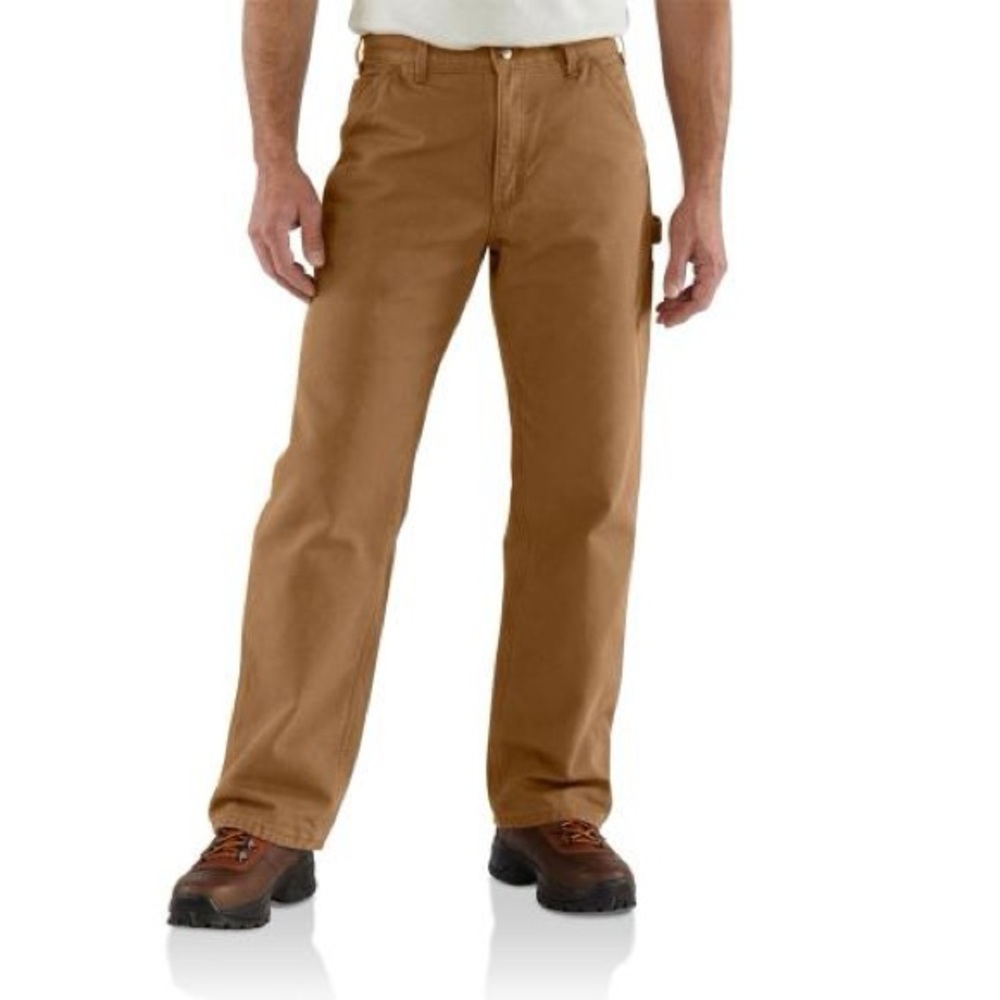 Carhartt B111 - Loose Straight Washed Duck Lined work pants 38 x 30